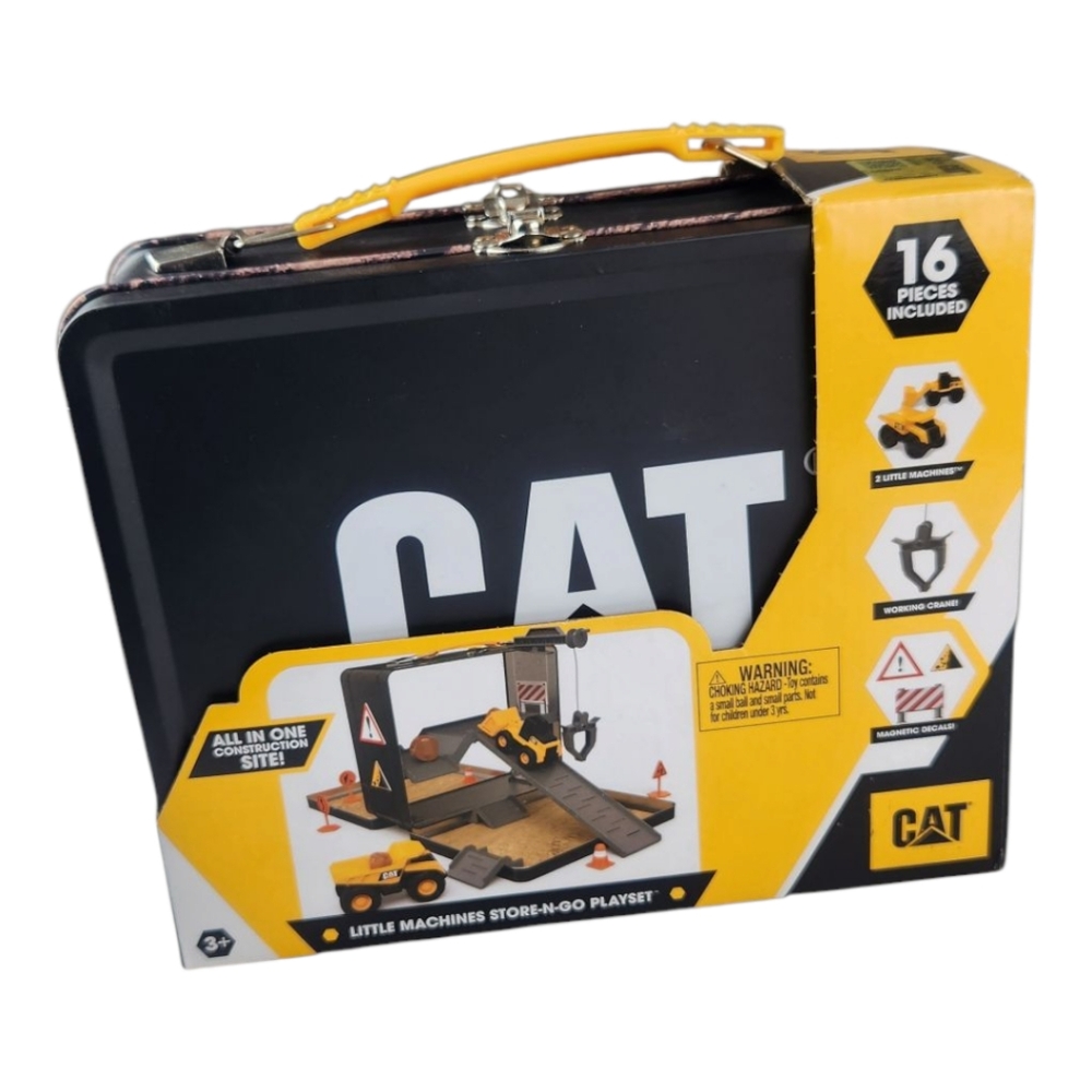CAT Construction Little Machines Store N Go Playset New In Box 16 Pieces - Picture 6 of 13